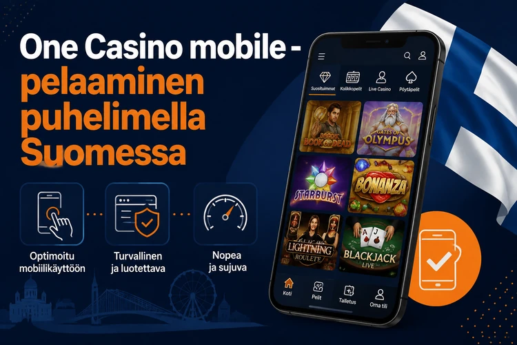 One Casino Mobile - pelaaminen puhelimella Suomessa