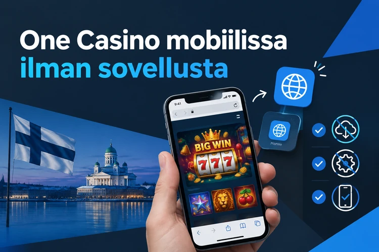 One Casino mobiilissa ilman sovellusta