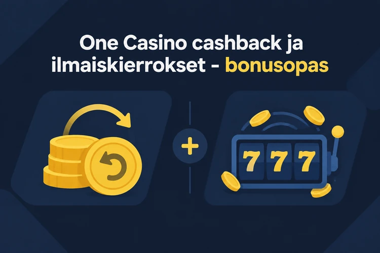 One Casino cashback ja ilmaiskierrokset - bonusopas